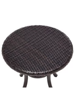 Crosley Palm Harbor Outdoor Wicker Round Side Table -Outdoor Garden Care Shop 8611949 06v