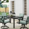 Crosley Kaplan 5Pc Outdoor Dining Set With Swivel Chairs