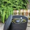 Matte Black Ribbed Hose Pot With Lid 2 Matte Black Ribbed Hose Pot With Lid -Outdoor Garden Care Shop 8611991 061 tif