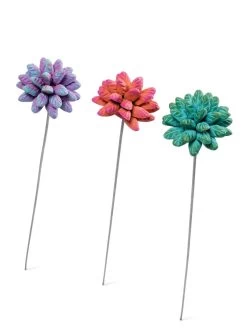 Dahlia Flower Garden Stakes Set -Outdoor Garden Care Shop 8612055 5954 tif