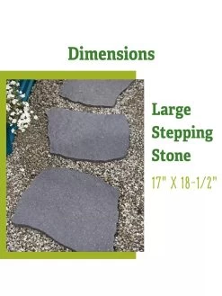 Recycled Rubber Flagstone Stepping Stone -Outdoor Garden Care Shop 8612235 1