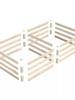 Pine Raised Garden Beds, 4'x8' 8 Pine Raised Garden Beds, 4'x8' -Outdoor Garden Care Shop 8612238 01V jpg