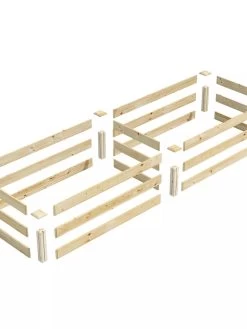 Pine Raised Garden Bed, 2' X 8' -Outdoor Garden Care Shop 8612244 01V jpg