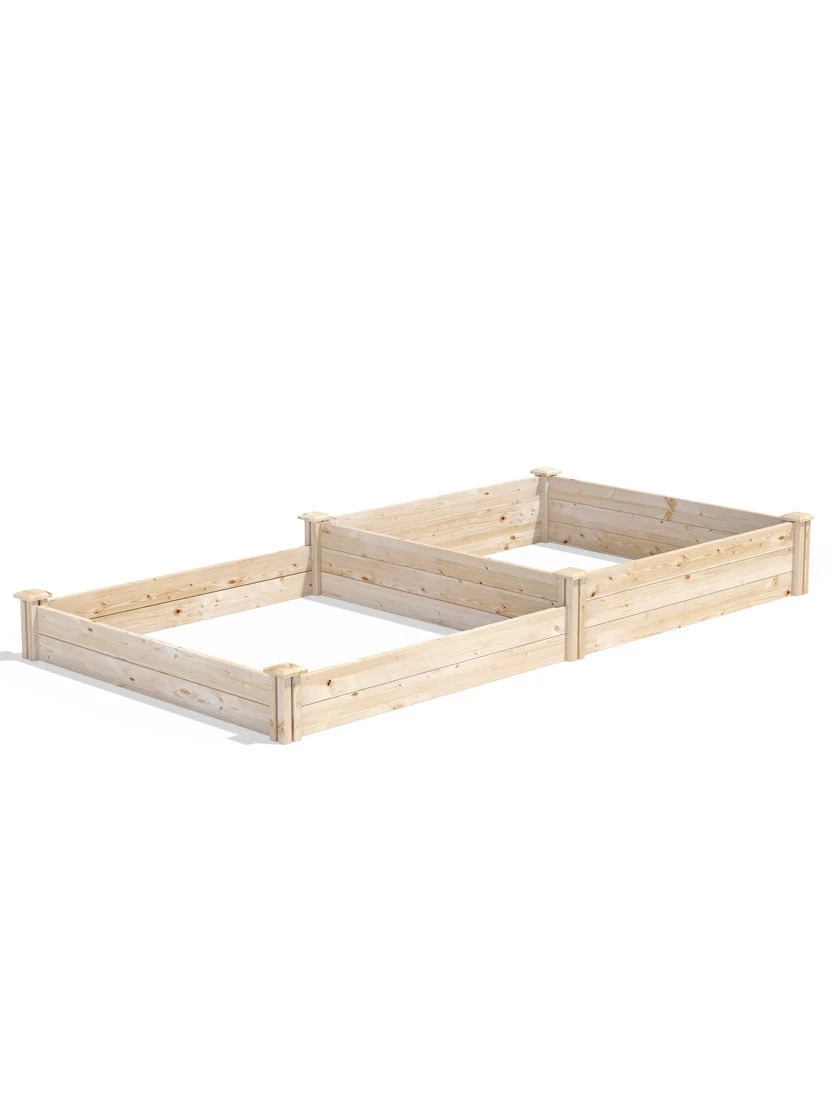 2-Tier Pine Raised Garden Bed, 4'x8' 4 2-Tier Pine Raised Garden Bed, 4'x8' - Image 2