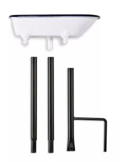 White Enamel Bathtub Birdbath -Outdoor Garden Care Shop 8612266 05V jpeg