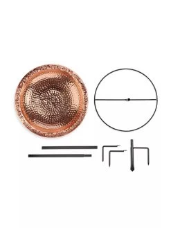 Copper Birdbath, 18" With Stake -Outdoor Garden Care Shop 8612271 03V