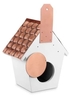Classic Cottage Bird House With Copper Roof -Outdoor Garden Care Shop 8612273 02v