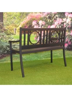Gramercy Outdoor Metal Bench 14 Gramercy Outdoor Metal Bench -Outdoor Garden Care Shop 8612281 01v