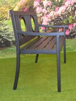Gramercy Outdoor Metal Bench 12 Gramercy Outdoor Metal Bench -Outdoor Garden Care Shop 8612281 02v