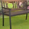 Gramercy Outdoor Metal Bench -Outdoor Garden Care Shop 8612281 03v gramercy outdoor metal bench