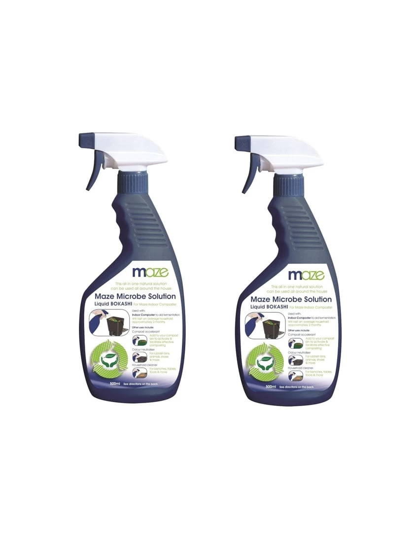 Maze Liquid Bokashi Spray Bottles, 2 Pack 3 Maze Liquid Bokashi Spray Bottles, 2 Pack
