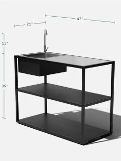 Veradek Stainless Steel Outdoor Kitchen Series Counter Sink -Outdoor Garden Care Shop 8612469 16v 1