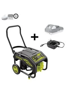 Sun Joe® 4,100/3,300-Running Watt Propane Powered Portable Generator W/24VBattery Starter -Outdoor Garden Care Shop 8612525 01v