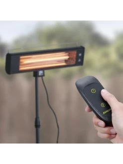 Sun Joe® 1500W Elec. Infrared OD Patio Heater, Adjust Ht. Range, W/Wall Bracket & Cover -Outdoor Garden Care Shop 8612532 07v