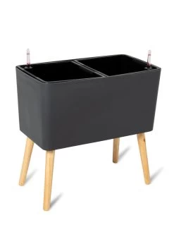 Ava Self-Watering Rectangular Planter 18 Ava Self-Watering Rectangular Planter -Outdoor Garden Care Shop 8612691 217 ava self watering rectangular planter gray