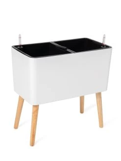 Ava Self-Watering Rectangular Planter 19 Ava Self-Watering Rectangular Planter -Outdoor Garden Care Shop 8612691 218 ava self watering rectangular planter white