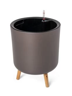 Ava Self-Watering Round Planter 15 Ava Self-Watering Round Planter -Outdoor Garden Care Shop 8612692 298 ava self watering round planter coffee