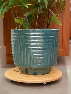 Bamboo Plant Caddy Round, 15.75" 9 Bamboo Plant Caddy Round, 15.75" -Outdoor Garden Care Shop 8612716 2270 tif