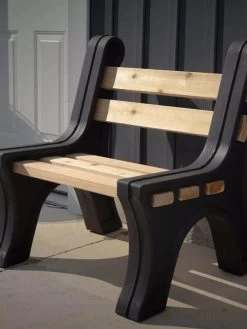 Custom Length Lightweight Indoor Or Outdoor Bench Ends -Outdoor Garden Care Shop 8612857BK 09V tif