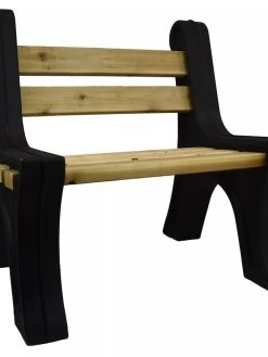 Custom Length Lightweight Indoor Or Outdoor Bench Ends -Outdoor Garden Care Shop 8612857BK 10V tif