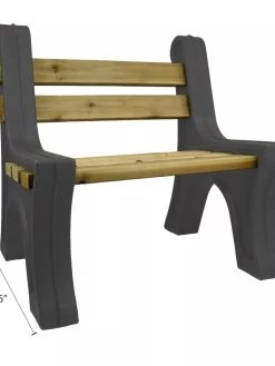 Custom Length Lightweight Indoor Or Outdoor Bench Ends -Outdoor Garden Care Shop 8612857GY 07V tif