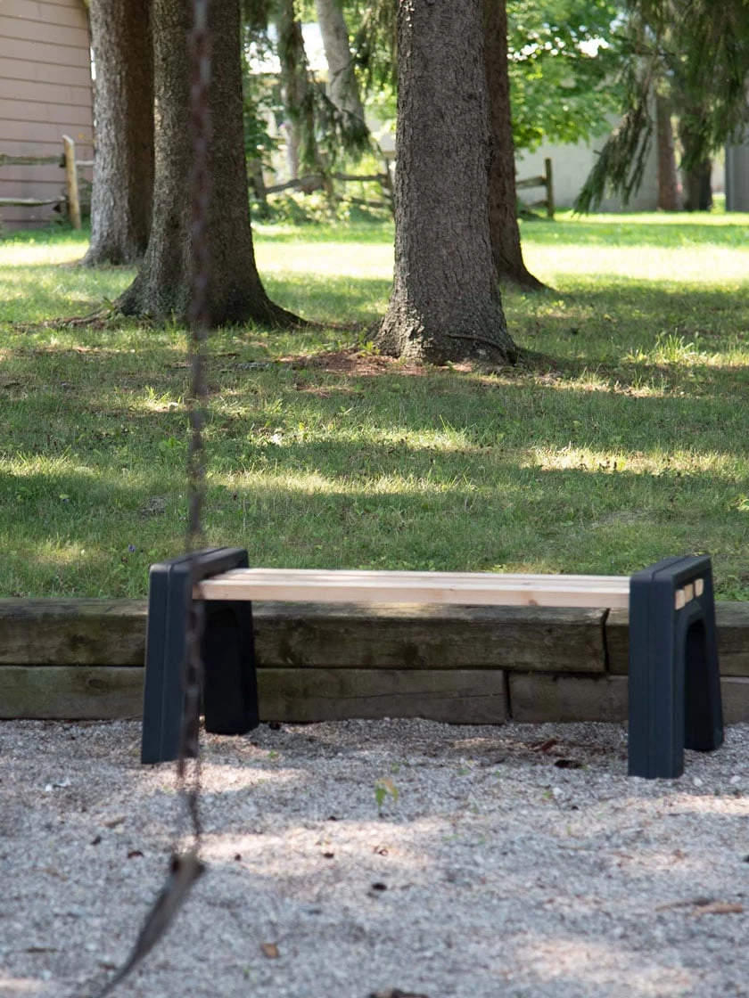 Custom Length Lightweight Indoor Or Outdoor Backless Bench Ends 5 Custom Length Lightweight Indoor Or Outdoor Backless Bench Ends - Image 3