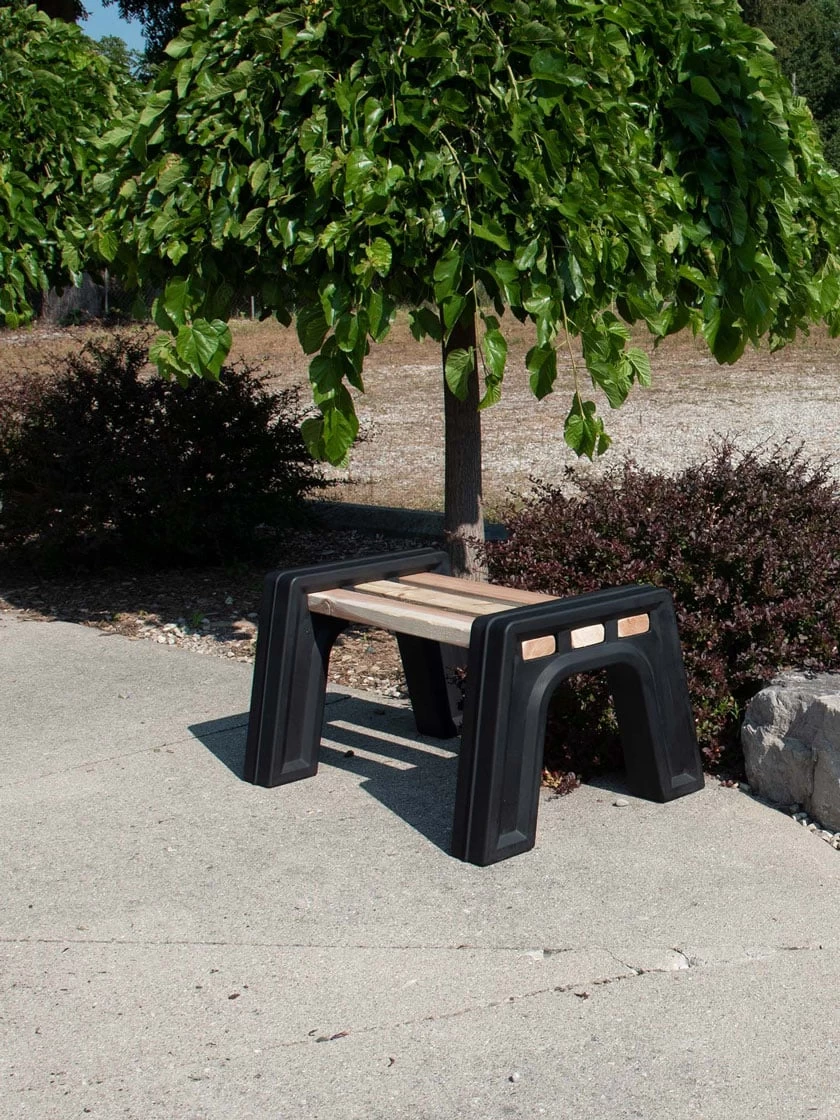 Custom Length Lightweight Indoor Or Outdoor Backless Bench Ends 6 Custom Length Lightweight Indoor Or Outdoor Backless Bench Ends - Image 4