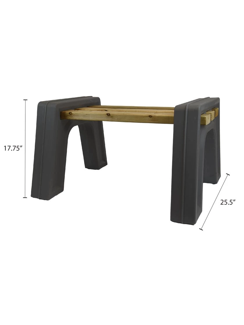 Custom Length Lightweight Indoor Or Outdoor Backless Bench Ends 11 Custom Length Lightweight Indoor Or Outdoor Backless Bench Ends - Image 9