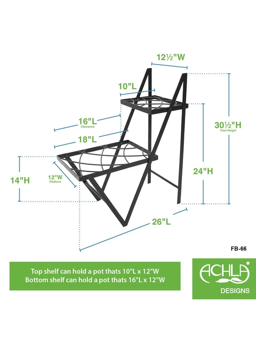 Achla Designs Duet Plant Stand 5 Achla Designs Duet Plant Stand - Image 3