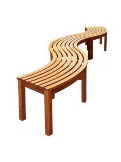 Achla Designs Curved Backless Bench -Outdoor Garden Care Shop 8612910 05v