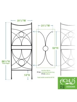 Achla Aurora Trellis Center Link -Outdoor Garden Care Shop 8612993 02v