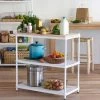 MeshWorks © 3 Tier Plant Shelving With Wood Top