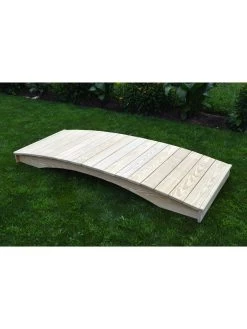 Plank Garden Bridge Unfinished 3' X 8' -Outdoor Garden Care Shop 8613097 02v