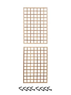 Bamboo Wall Trellis, 45" X 30", Set Of Two 8 Bamboo Wall Trellis, 45" X 30", Set Of Two -Outdoor Garden Care Shop 8613149 0041