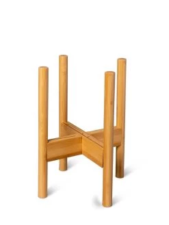Adjustable Bamboo Plant Stand, Set Of 2 12 Adjustable Bamboo Plant Stand, Set Of 2 -Outdoor Garden Care Shop 8613292 7076