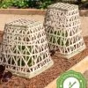 Bamboo Cloche, Set Of 2 2 Bamboo Cloche, Set Of 2 -Outdoor Garden Care Shop 8613351 12