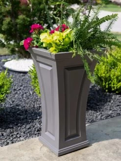 Cambridge Tall Planter, 28" Height -Outdoor Garden Care Shop 8613524 08V