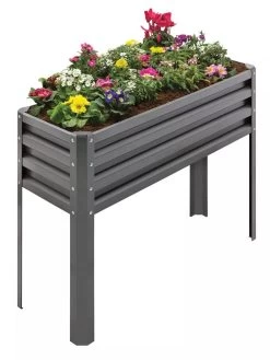 Metal Double Height Raised Garden Bed -Outdoor Garden Care Shop 8613688 01V 3 4
