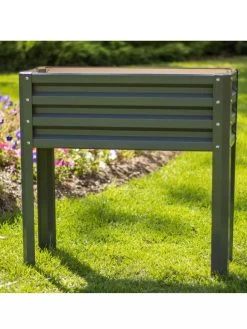 Metal Double Height Raised Garden Bed -Outdoor Garden Care Shop 8613688 06V 3 4