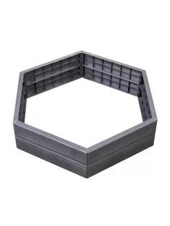 Modular Hexagon Raised Bed Kit, 21.5" -Outdoor Garden Care Shop 8614244 02V 3 4 modular hexagon raised bed kit 21 inches