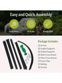 Titan Squash Tunnel 14 Titan Squash Tunnel -Outdoor Garden Care Shop B07932DMCR plantsupport package includes