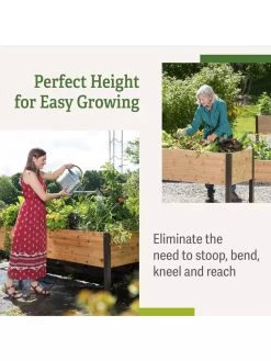 Self-Watering Elevated Planter Box, 2' X 8' -Outdoor Garden Care Shop b00eow8fhu raisedbed benefits 1